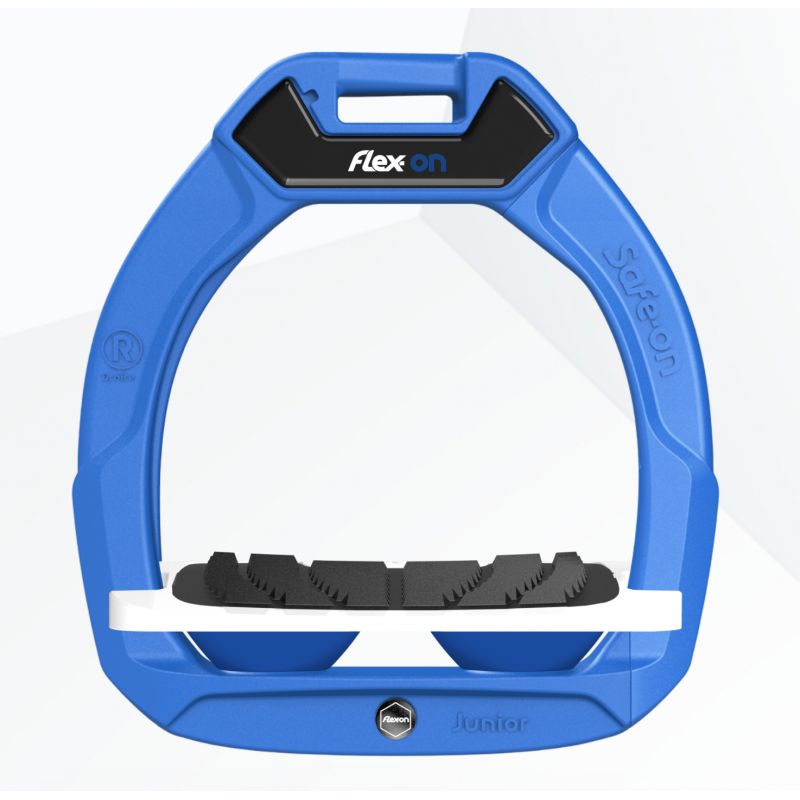 Flex-on Safe-on Junior säkerhetsstigbygel Blue/White/DarkBlue