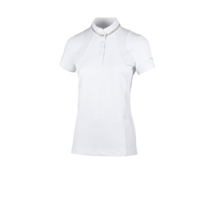 Pikeur Phiola tävlingsskjorta med kort ärm - vit
