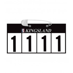 Kingsland KLpalmer Numberplate 4-siffrig nummerlapp Svart