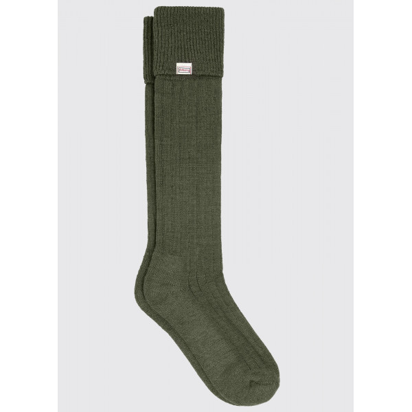 Alpaca Wool Long Socks Dubarry olive green olivgrön