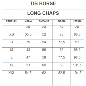Hela Chaps i läder TIB-horse