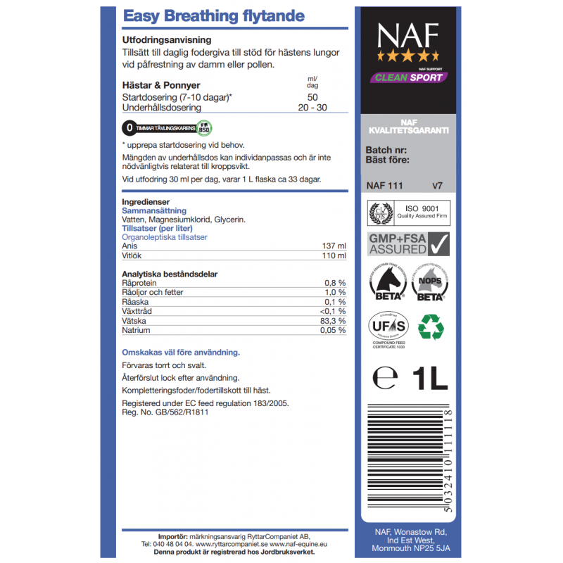 NAF Easy Breathing flytande